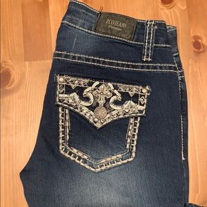 ZCO Straight Leg Women's Embellished Jeans